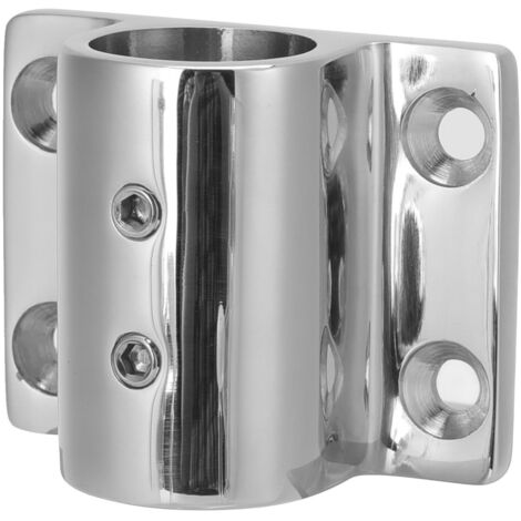 Base de Pilier de Main Courante Marine 316 Acier Inox, Montant Rectangulaire pour Bateau, Trou de 7/8 Pouce
