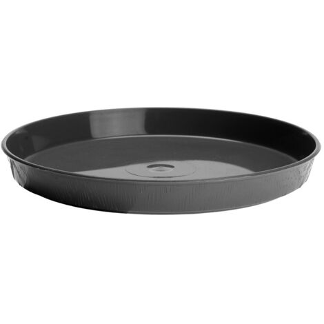 Base de plástico redonda con efecto madera para maceta 35 cm tamaño 7 grafo