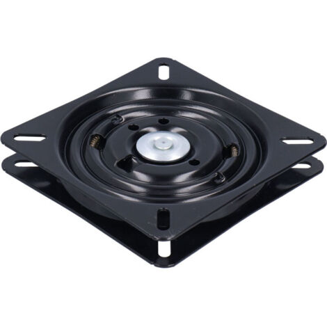 Base de plateau tournant 7 pouces – Acier laminé à froid – Rotation 180° silencieuse – Pour chaises de bar et bureaux