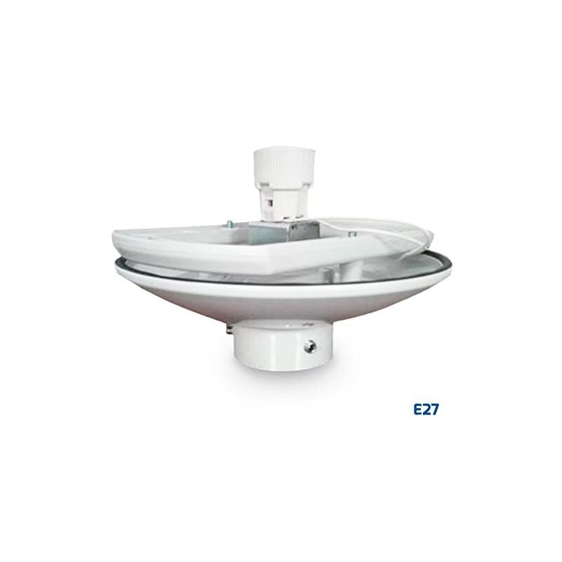 

Base Iluminacion POLICARBONATO GRIS para Globo Iluminacion con Boca 17cm/19cm (Casquillo E-27)