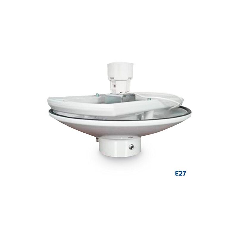

Base Iluminacion POLICARBONATO GRIS para Globo Iluminacion con Boca 17cm/19cm (Casquillo E-40)