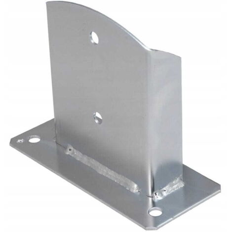 Base de poste 102x150x2,5mm zinc galvanizado