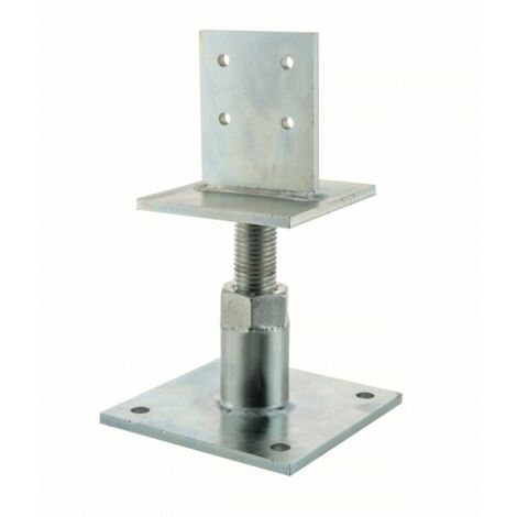 Base de poste ajustable PIBA 120x120mm - espesor 8mm