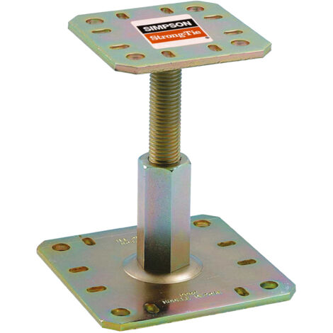 Base de poste ajustable PPRC 100x100mm - espesor 5mm