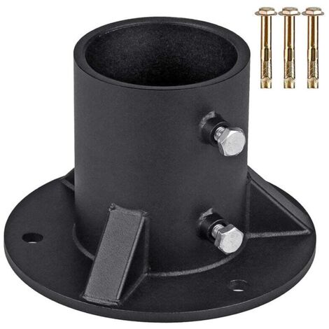 Base de poste KZQ de 52 mm, base de montaje para buzón de alta resistencia, poste de fijación para escalera de piscina, soporte de poste de barandilla de metal, soporte de poste de balaustrada