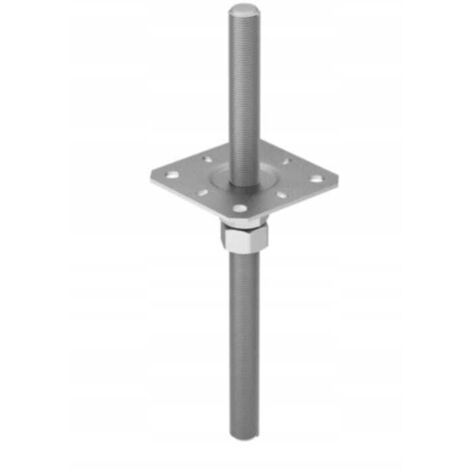 Base de poste M20 100x330x3mm galvanizada