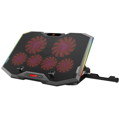 BASE DE REFRIGERACION PARA PORTATILES GAMING CONCEPTRONIC  HASTA 17 6 VENTILADORES LUZ RBG