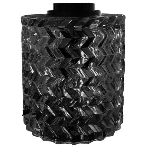 Base de sobremesa de cristal E27 negra ø100x120mm. (F-Bright 1900701-CR)