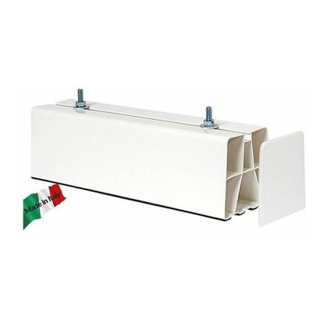 BASE DE SOL BLANCHE BI-EXTRUDÉE + CAPUCHONS 450 mm 2 PCS vecamco
