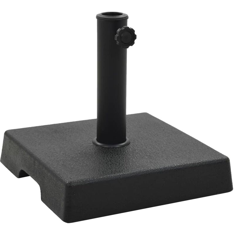 

Base de sombrilla cuadrada de poliresina negra 8 kg - Negro