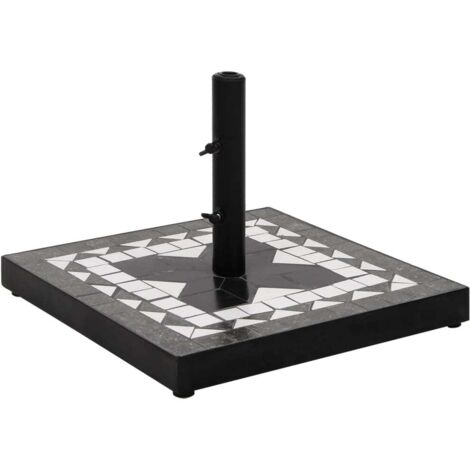 Base de sombrilla cuadrada negro y  12 kg