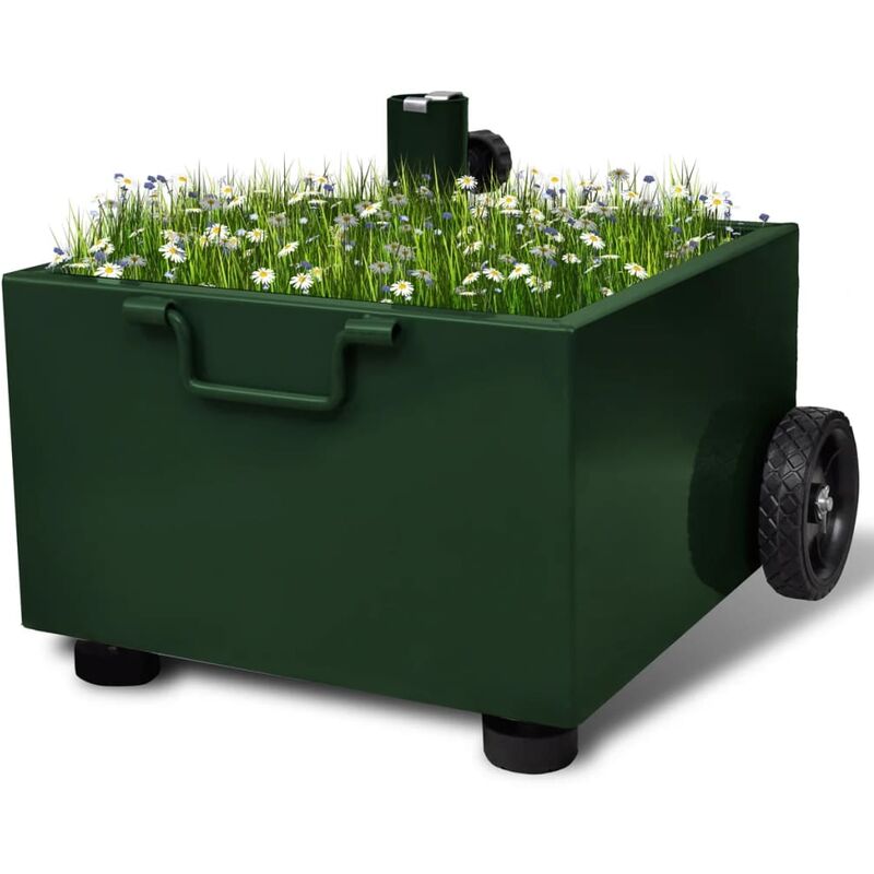 

Youthup - Base de sombrilla de exterior con macetero verde - Verde