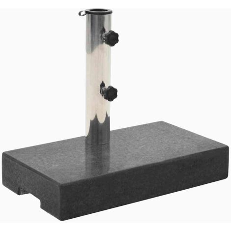 Base de sombrilla de granito rectangular negro 25 kg