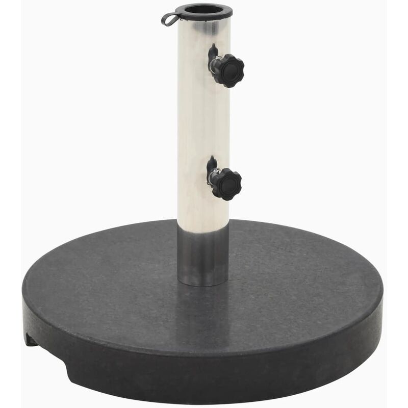 

Base de sombrilla de granito redonda negra 20 kg