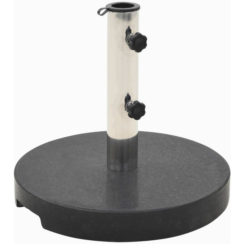 

Base de sombrilla de granito redonda negra 20 kg - Negro