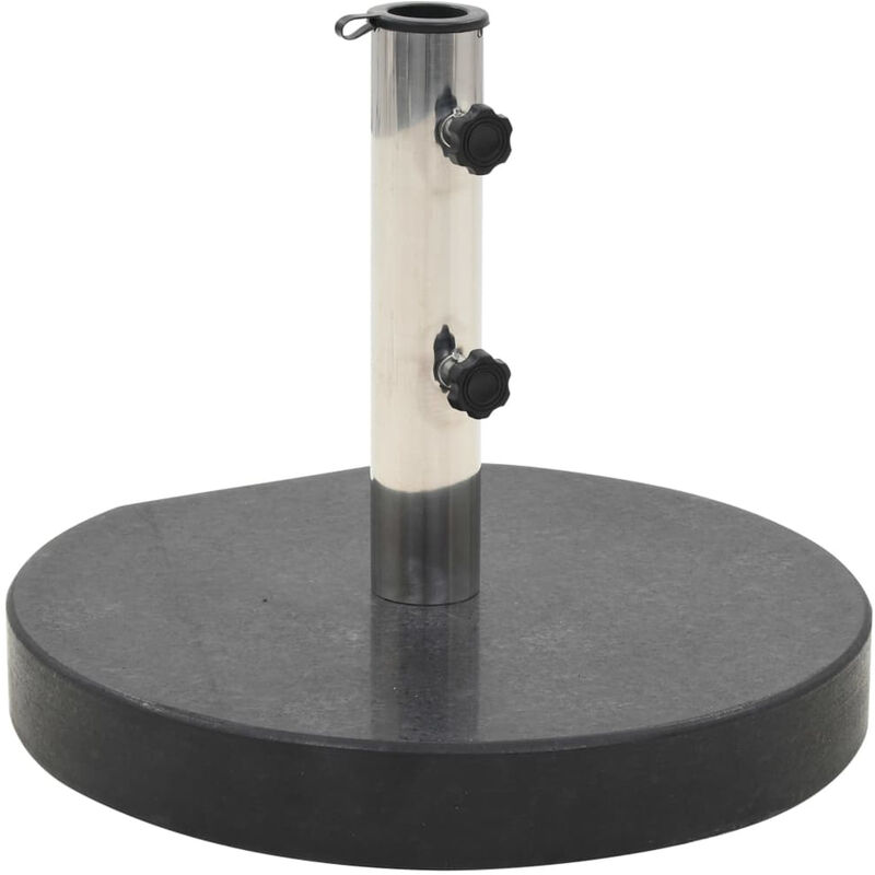 

Base de sombrilla de granito redonda negro 30 kg