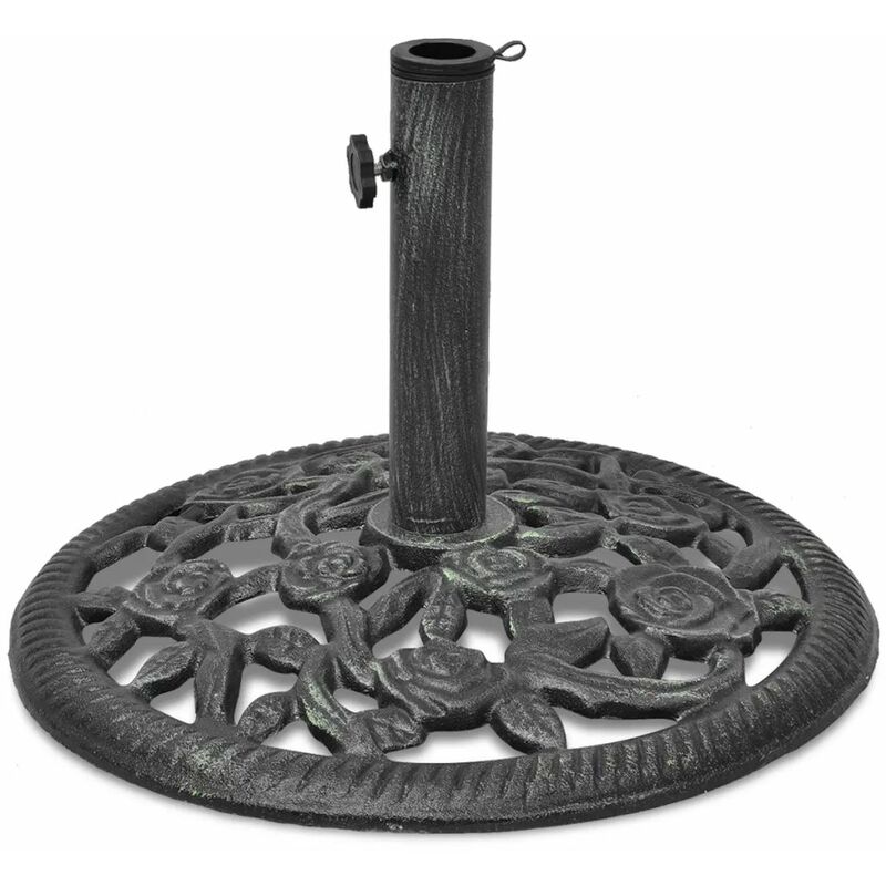 

Happyshopping - Base de sombrilla de hierro fundido 12 kg 48 cm