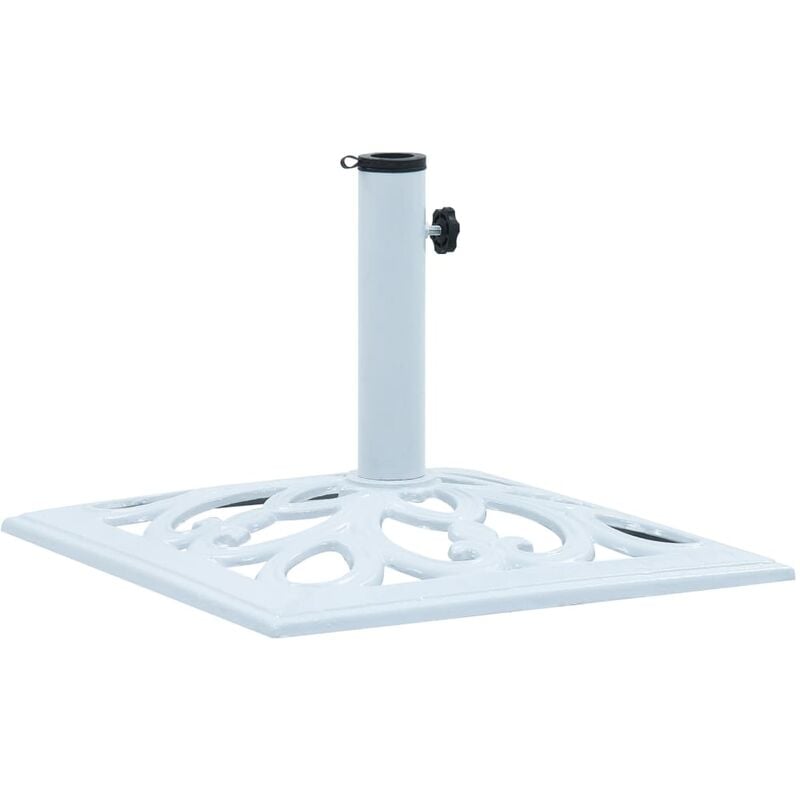 

Base de sombrilla de hierro fundido blanco 12 kg 49 cm - Blanco