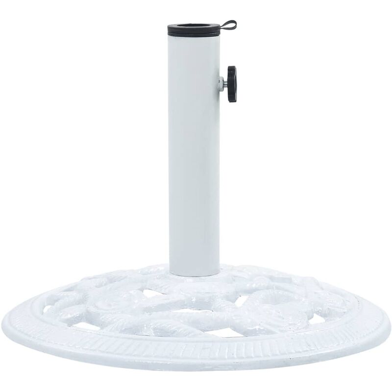 

Base de sombrilla de hierro fundido blanco 9 kg 40 cm