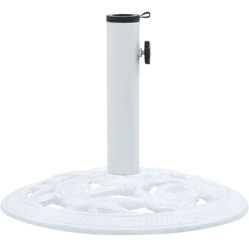 

Base de sombrilla de hierro fundido blanco 9 kg 40 cm - Blanco