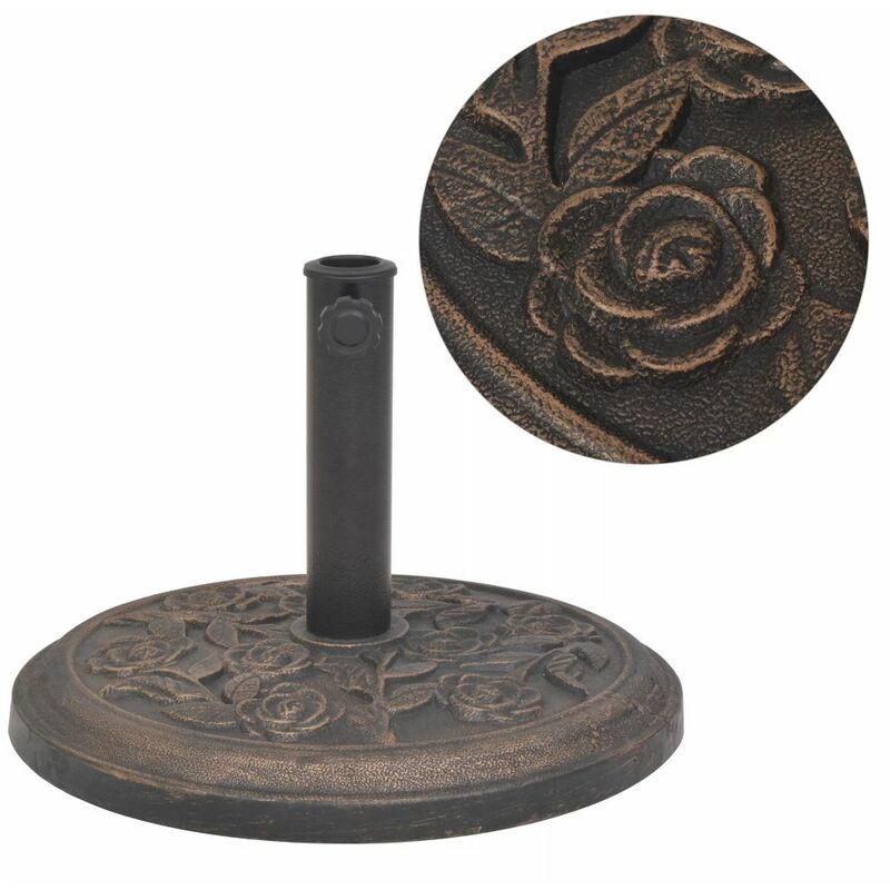 

Base de sombrilla de resina redonda bronce 9 kg