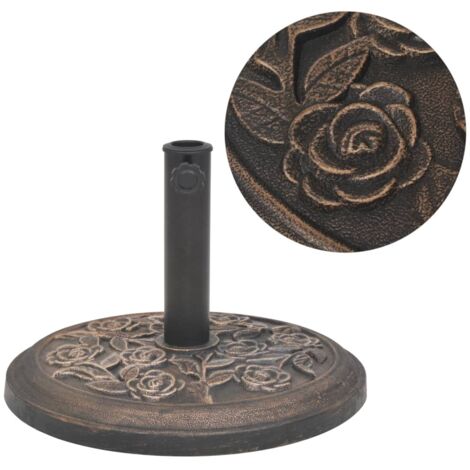 Base de sombrilla de resina redonda bronce 9 kg