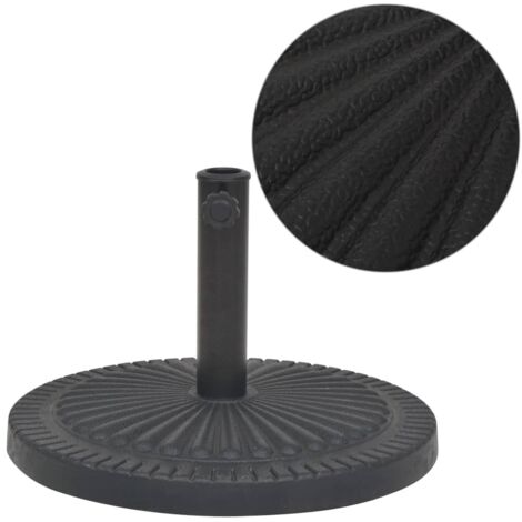 Base de sombrilla de resina redonda negro 14 kg