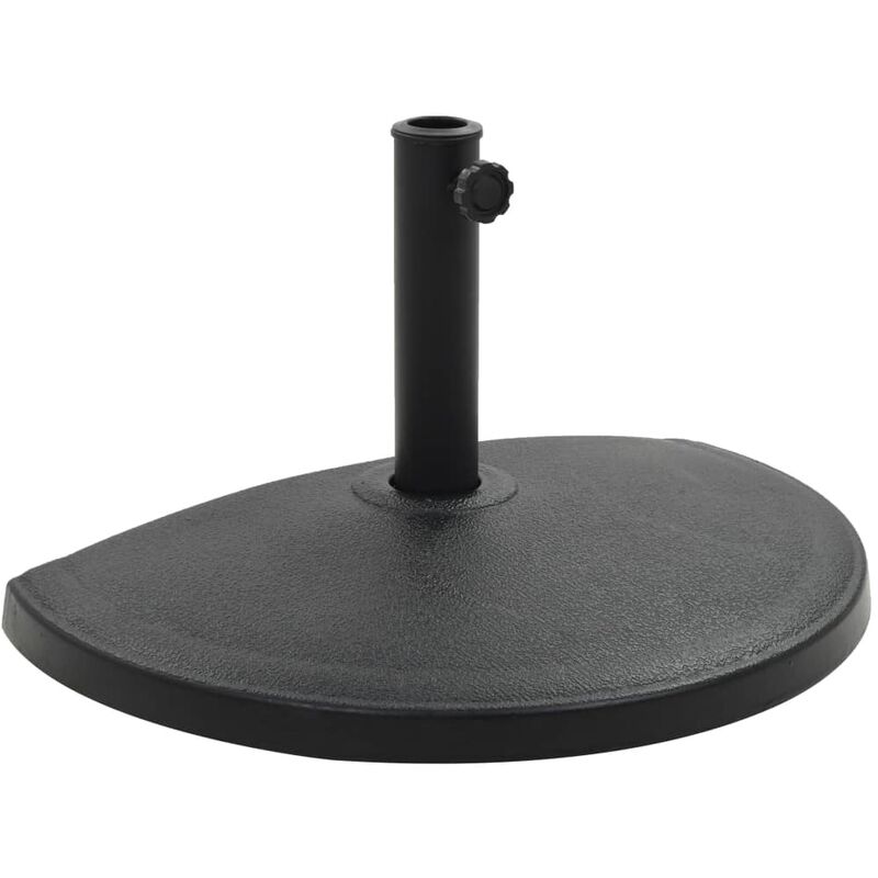 

Base de sombrilla de semicírculo de poliresina negra 15 kg