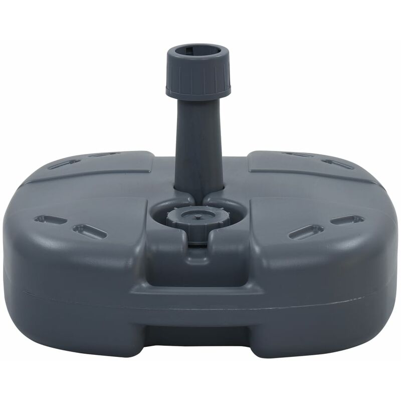 

Base de sombrilla portátil rellenable con arena/agua gris