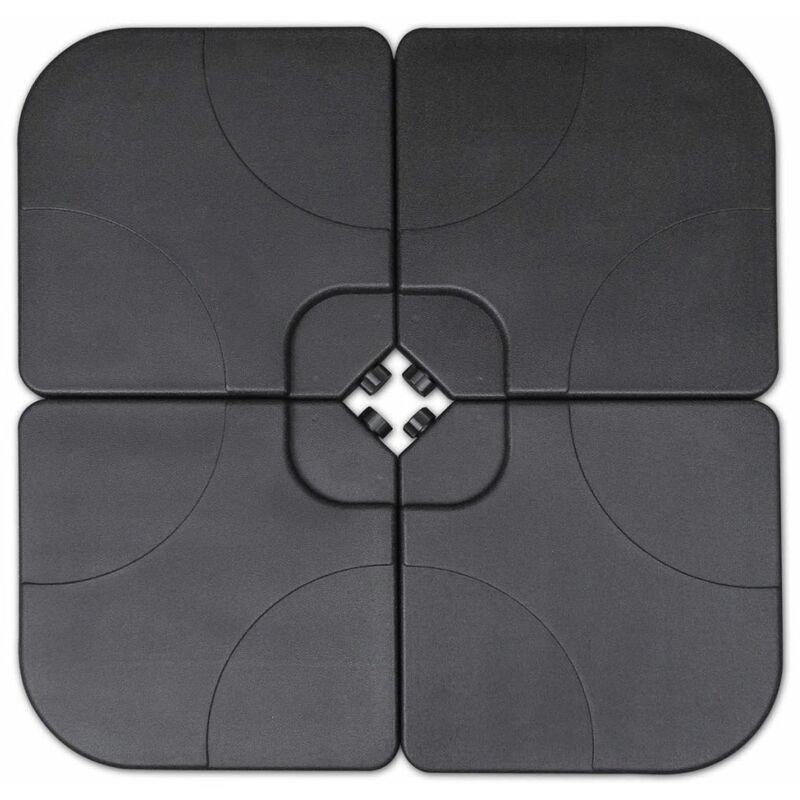 

Base de sombrilla portatil relleno de arena/agua 60 L