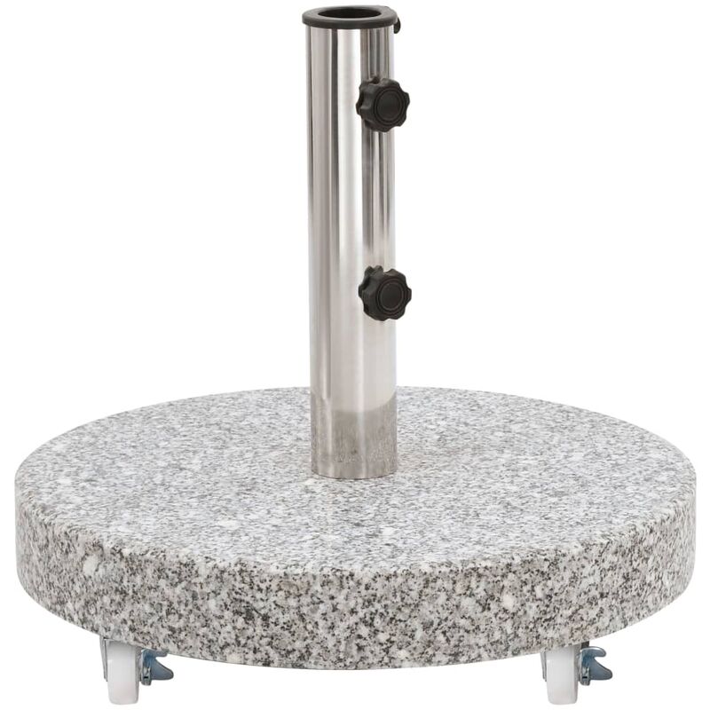 

Base de sombrilla redonda de granito gris 30 kg