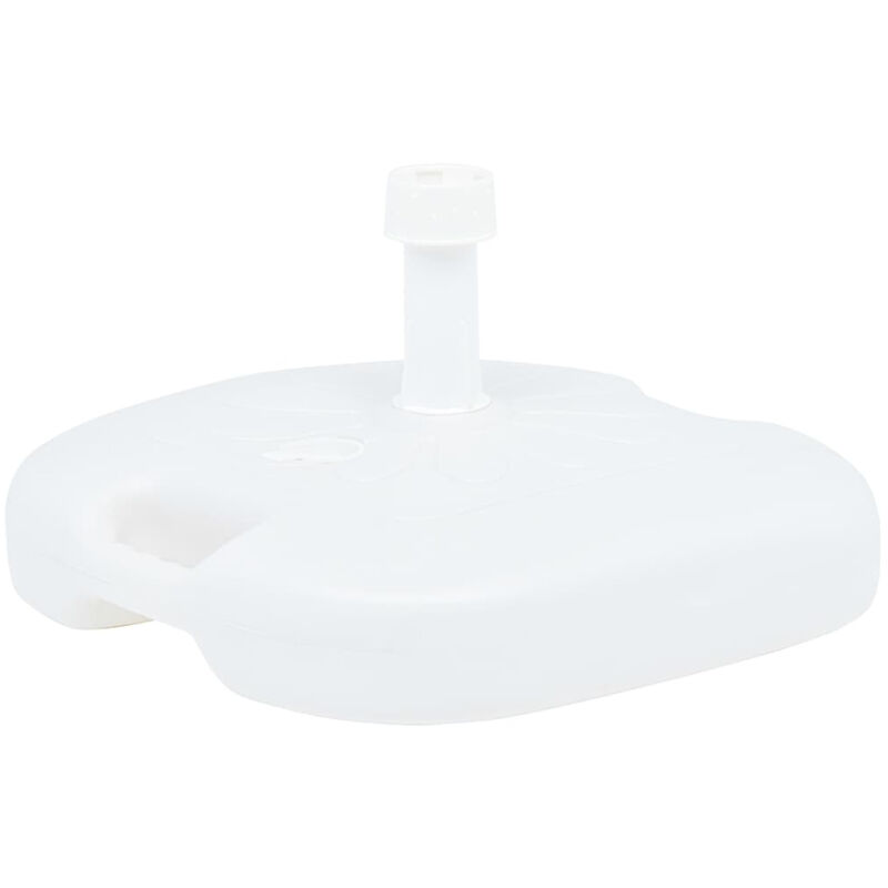 

Base de sombrilla rellenable arena/agua plastico blanco 16 L