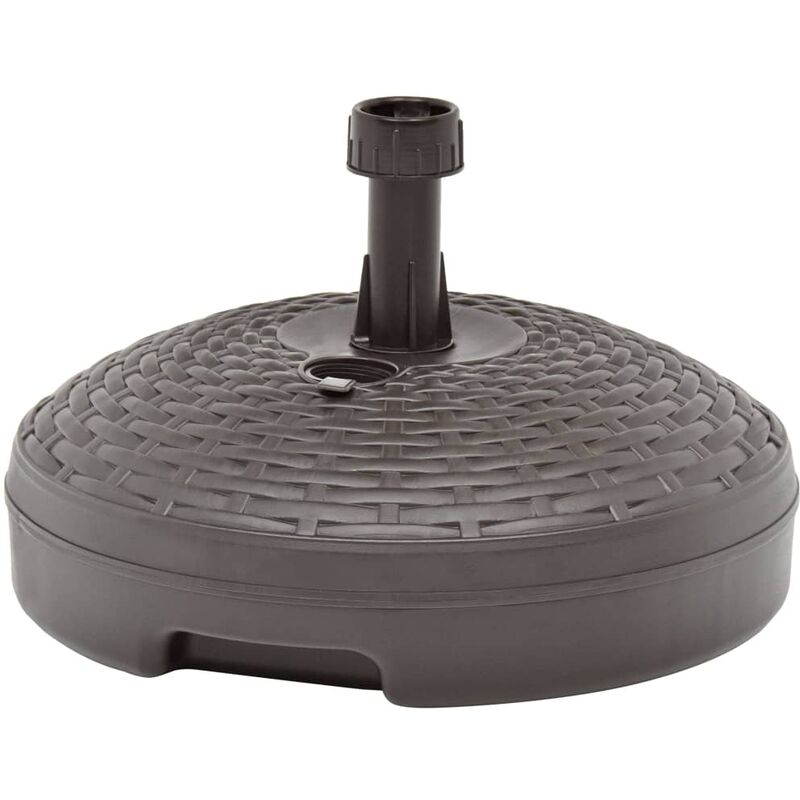 

vidaXL Base de Sombrilla Rellenable Arena/Agua Plástico 20 L Marrón - Marrón