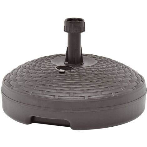 Base de sombrilla rellenable arena/agua ratán de plástico 20 L