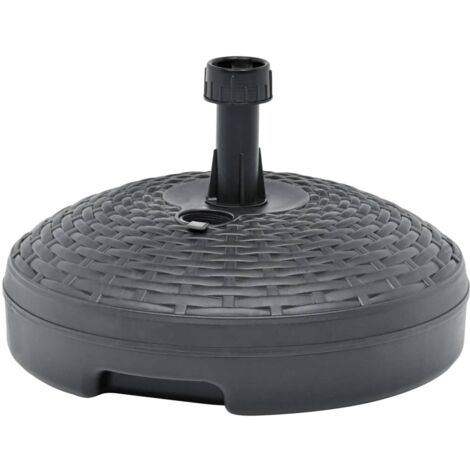 Base de sombrilla rellenable arena/agua ratán de plástico 20 L