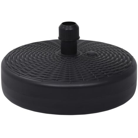 Base de sombrilla rellenable con arena/agua negro 24 L