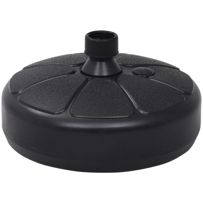 

Base de sombrilla rellenable con arena/agua negro 15 L - Negro