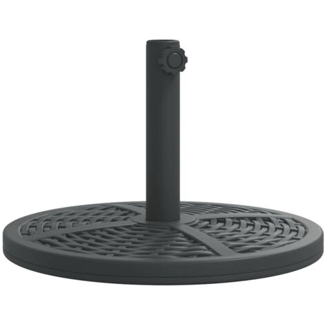 Base de sombrilla semicircular para palos de Ø38/48 mm 12 kg vidaXL