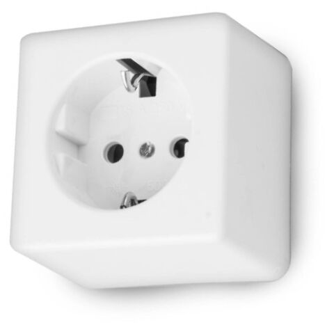 Base de surface carrée blanche t/t 10/16a escamotable onlex