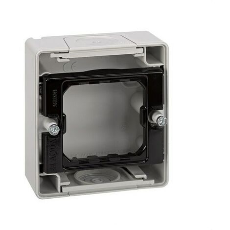 Base de surface pour 1 élément Simon 44 Aqua plastique blanc