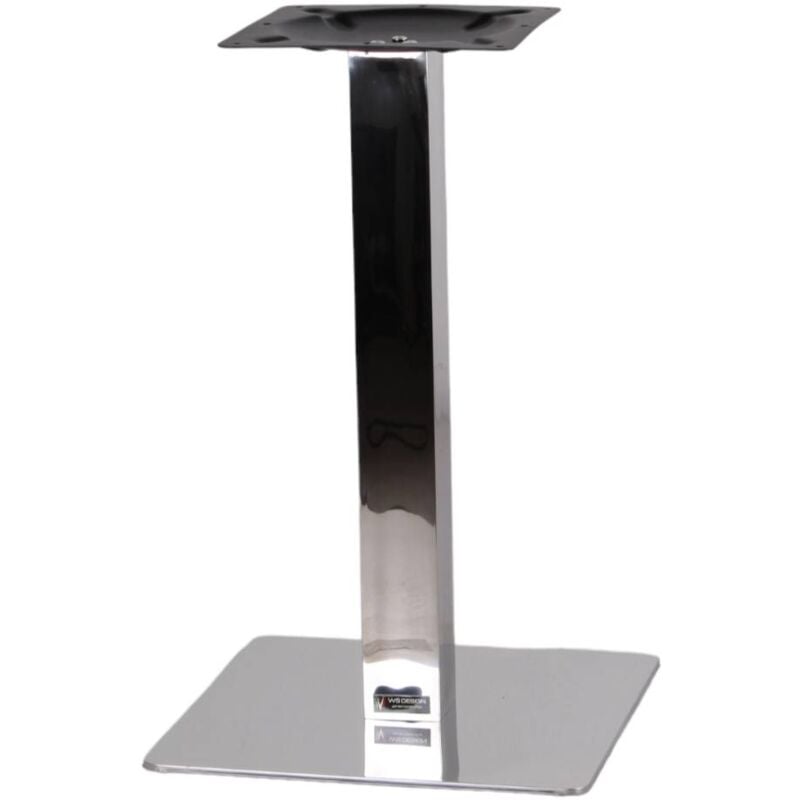 Base de table en iris chromé pour restaurant bar Production propre