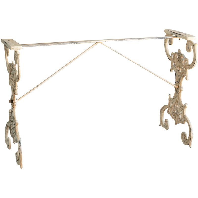 Biscottini - Pied de table de jardin Structure en fer et fonte massif, idéale pour l'intérieur et l'extérieur Plateaux en marbre, verre, bois