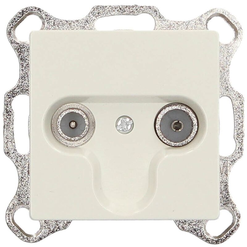 

Base de empotrar TV-FM 9.5mm Blanco 56x56mm
