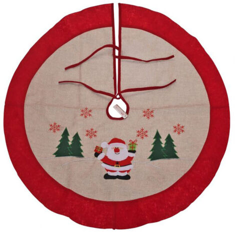 Base décorative ronde pour sapin de Noël vintage ø90cm