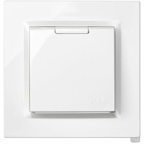 Base della spina Simon 2p+t monobloc Plastica 230 V 16 A Tipo F