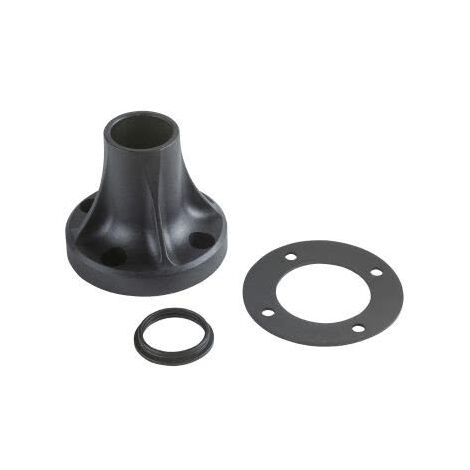 Base di fissaggio per colonna luminosa XVB, plastica stampata nera