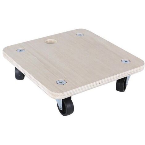Base di Legno con Ruote Bricotech (30 x 30 x 8 cm)
