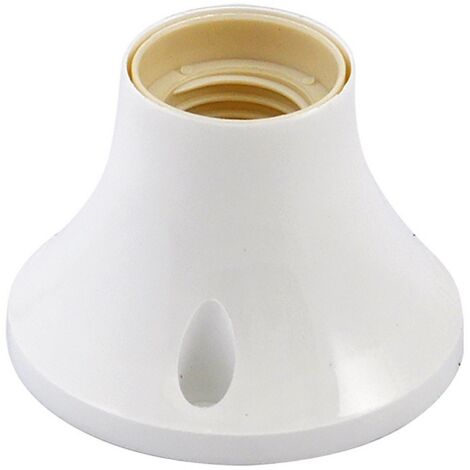 BASE DIRITTA PER PUNTO LUCE MAX. 60W - COLORE BIANCO