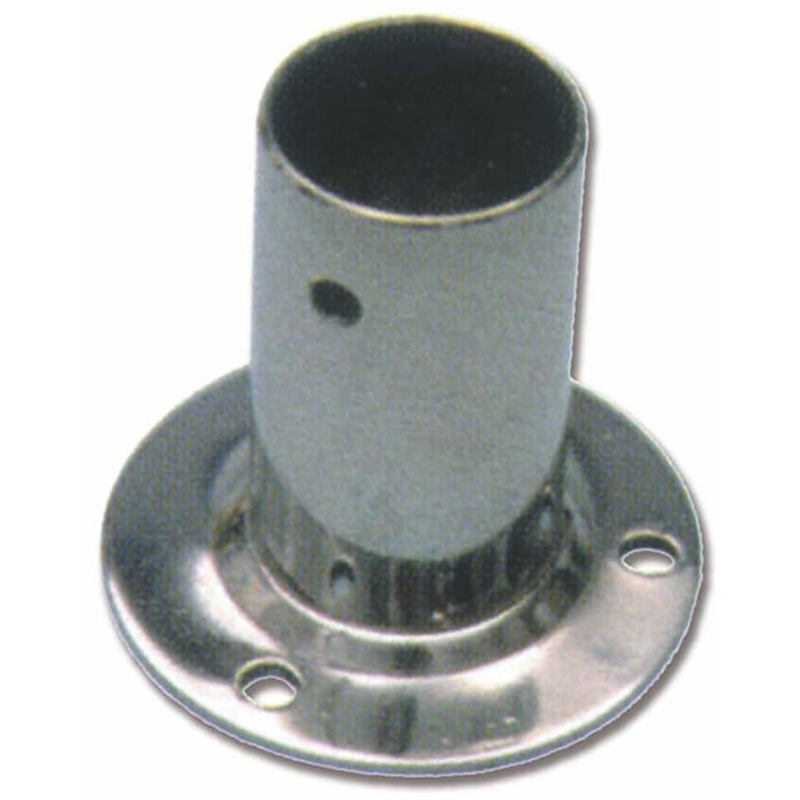 Image of Tr.em. - base diritta tonda in acciaio inox diametro mm 25