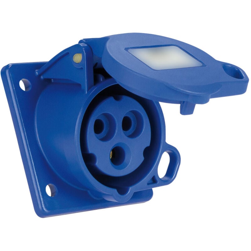 

Solera - Base trascuadro inclinada industrial de empotrar azul 2P+T IP44 230V 16A ( 931121A)